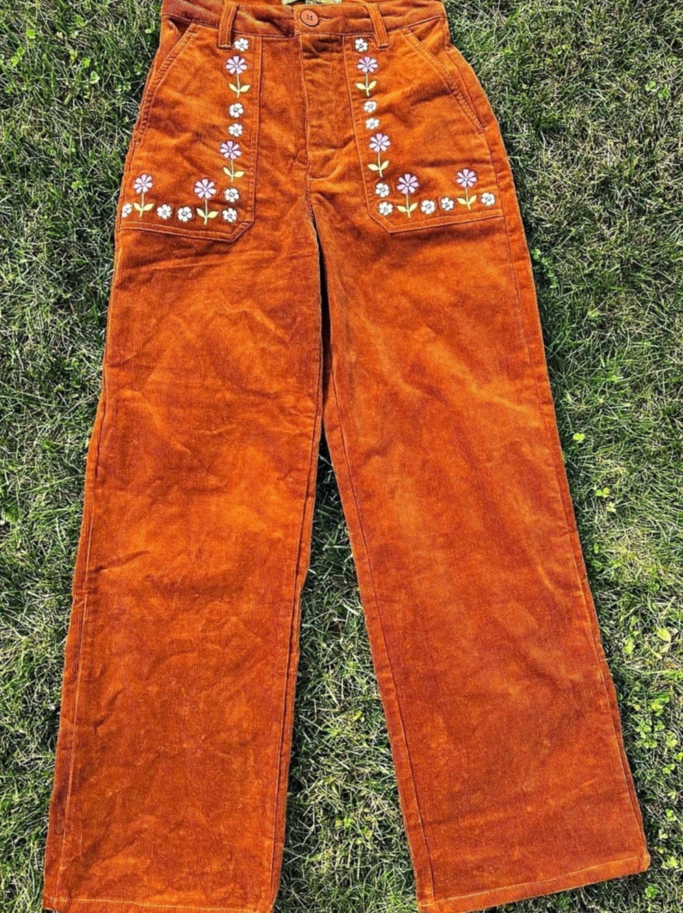 *NEW* Princess Highway Embroidered Corduroy Pants - Women’s Size 6